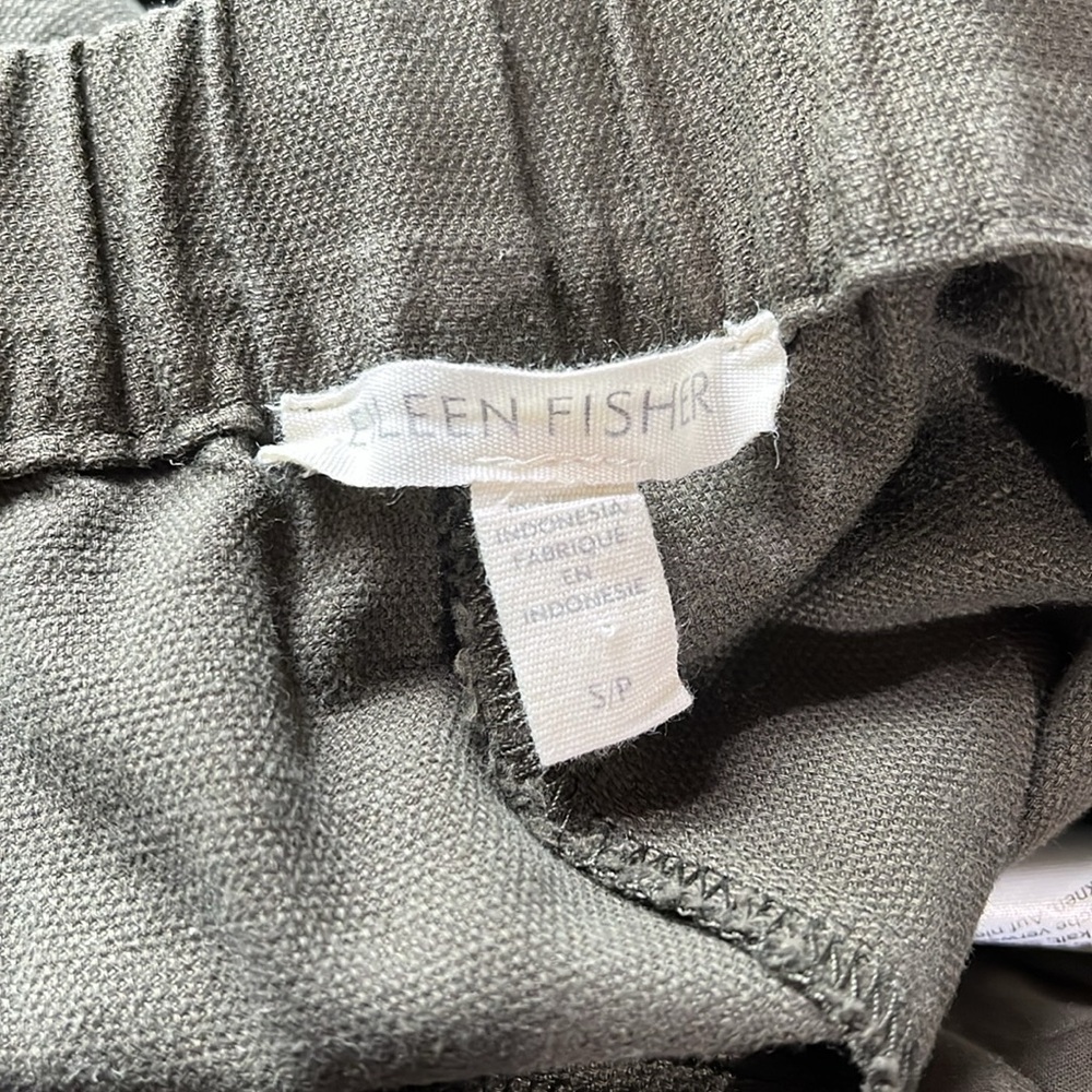 NEW Cotton Hemp Stretch Wide-Leg Pant Easy Fit, Ankle Length size S - Picture 6 of 8